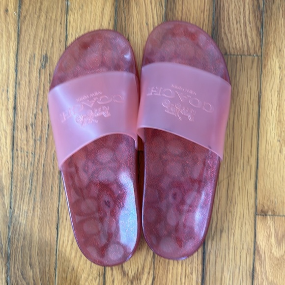 Coach Ulyssa Jelly slides pink 39.5 (9) - Picture 4 of 9